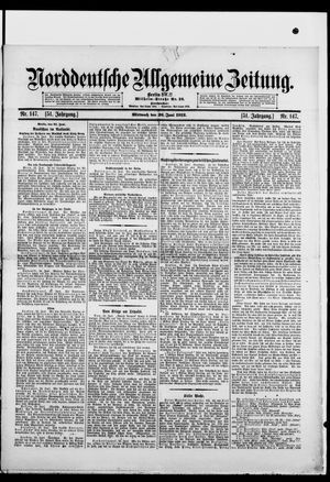 Norddeutsche allgemeine Zeitung vom 26.06.1912