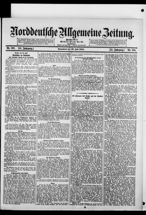 Norddeutsche allgemeine Zeitung on Jul 20, 1912