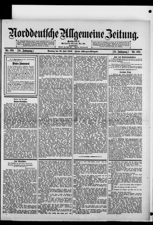 Norddeutsche allgemeine Zeitung vom 21.07.1912