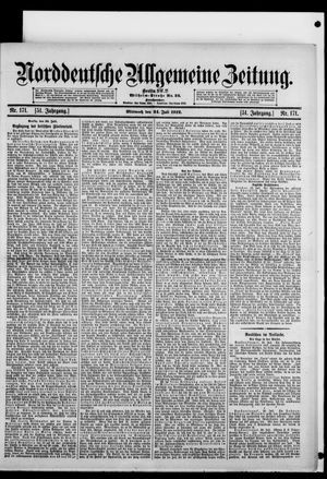 Norddeutsche allgemeine Zeitung vom 24.07.1912