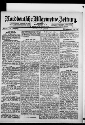 Norddeutsche allgemeine Zeitung vom 25.07.1912