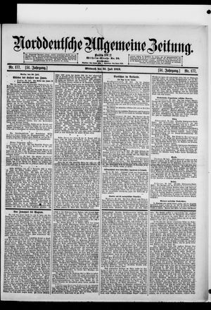 Norddeutsche allgemeine Zeitung on Jul 31, 1912
