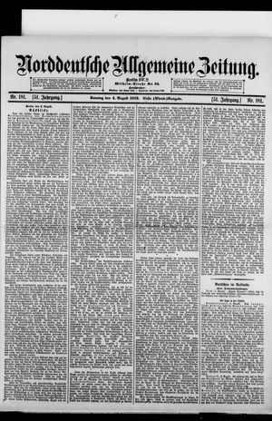 Norddeutsche allgemeine Zeitung vom 04.08.1912