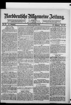 Norddeutsche allgemeine Zeitung vom 06.08.1912