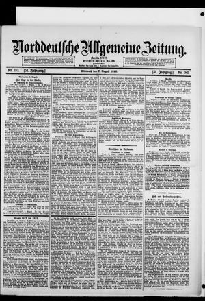Norddeutsche allgemeine Zeitung vom 07.08.1912