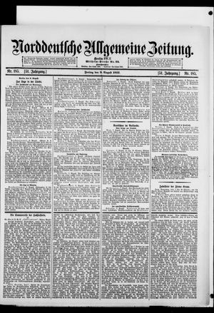 Norddeutsche allgemeine Zeitung vom 09.08.1912