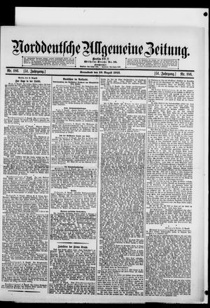Norddeutsche allgemeine Zeitung vom 10.08.1912