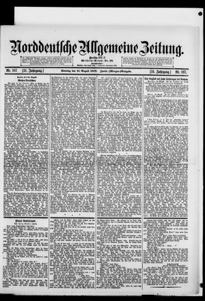 Norddeutsche allgemeine Zeitung vom 11.08.1912