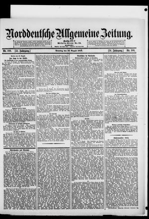 Norddeutsche allgemeine Zeitung vom 13.08.1912