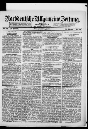 Norddeutsche allgemeine Zeitung vom 14.08.1912