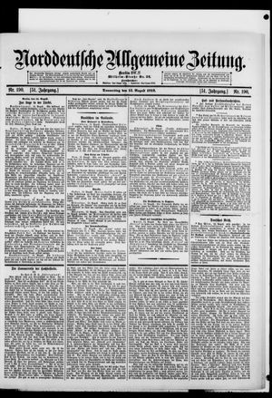 Norddeutsche allgemeine Zeitung vom 15.08.1912