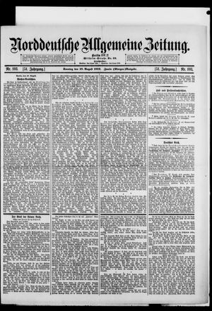 Norddeutsche allgemeine Zeitung vom 18.08.1912