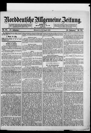 Norddeutsche allgemeine Zeitung vom 21.08.1912