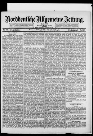 Norddeutsche allgemeine Zeitung vom 25.08.1912