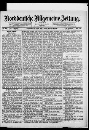 Norddeutsche allgemeine Zeitung vom 25.08.1912
