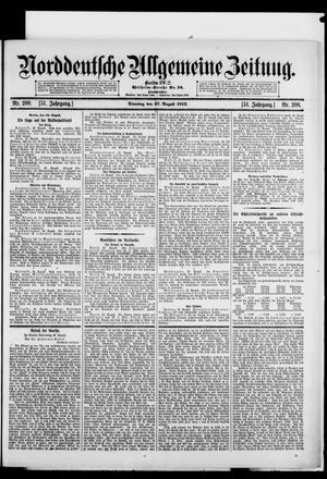 Norddeutsche allgemeine Zeitung vom 27.08.1912