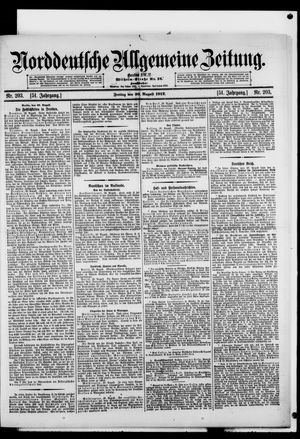 Norddeutsche allgemeine Zeitung vom 30.08.1912