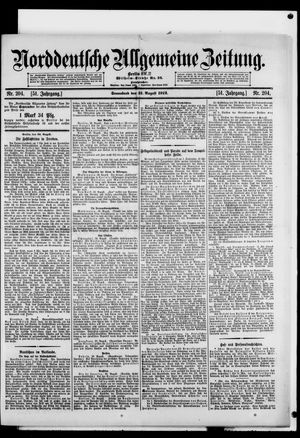 Norddeutsche allgemeine Zeitung vom 31.08.1912