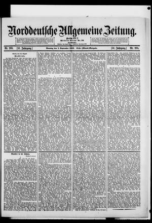 Norddeutsche allgemeine Zeitung vom 01.09.1912