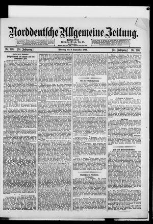 Norddeutsche allgemeine Zeitung vom 03.09.1912