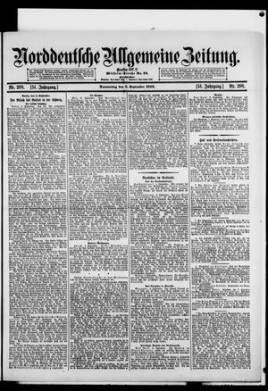 Norddeutsche allgemeine Zeitung vom 05.09.1912