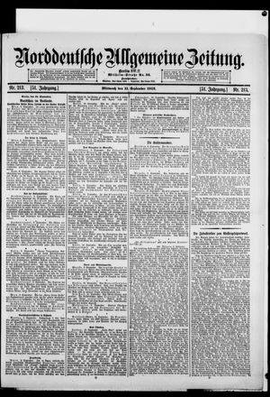 Norddeutsche allgemeine Zeitung vom 11.09.1912