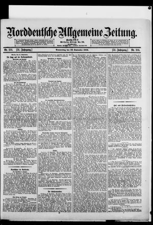 Norddeutsche allgemeine Zeitung vom 12.09.1912