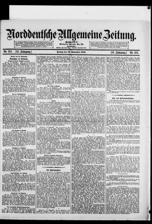 Norddeutsche allgemeine Zeitung vom 13.09.1912