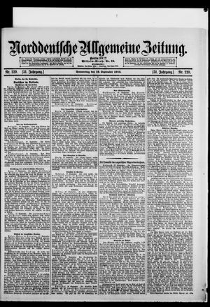 Norddeutsche allgemeine Zeitung vom 19.09.1912