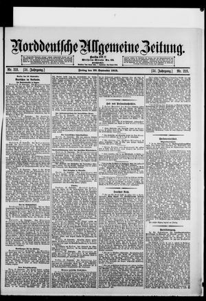 Norddeutsche allgemeine Zeitung vom 20.09.1912