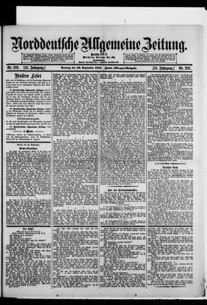 Norddeutsche allgemeine Zeitung on Sep 22, 1912