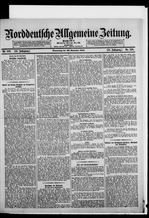 Norddeutsche allgemeine Zeitung vom 26.09.1912
