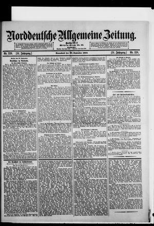 Norddeutsche allgemeine Zeitung on Sep 28, 1912