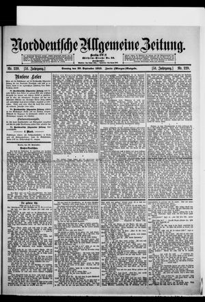 Norddeutsche allgemeine Zeitung vom 29.09.1912