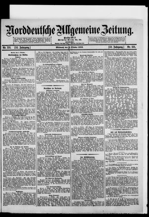 Norddeutsche allgemeine Zeitung vom 02.10.1912