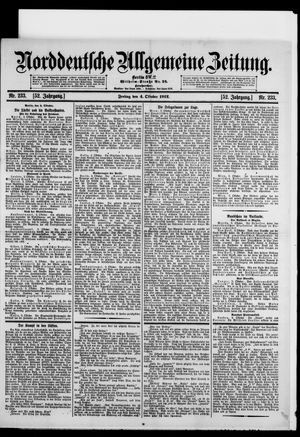 Norddeutsche allgemeine Zeitung vom 04.10.1912