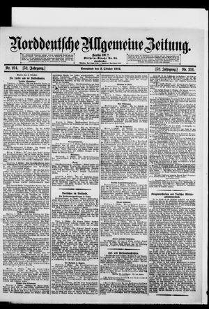 Norddeutsche allgemeine Zeitung vom 05.10.1912