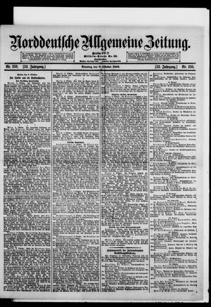 Norddeutsche allgemeine Zeitung vom 08.10.1912