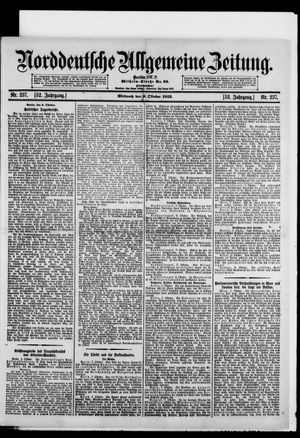 Norddeutsche allgemeine Zeitung vom 09.10.1912