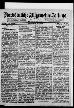 Norddeutsche allgemeine Zeitung vom 10.10.1912
