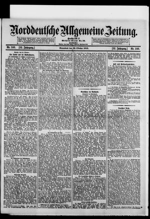 Norddeutsche allgemeine Zeitung on Oct 12, 1912