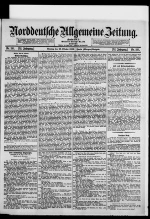 Norddeutsche allgemeine Zeitung vom 13.10.1912