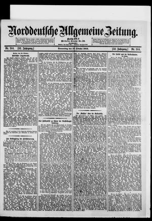 Norddeutsche allgemeine Zeitung vom 17.10.1912