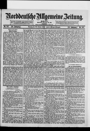 Norddeutsche allgemeine Zeitung on Oct 20, 1912