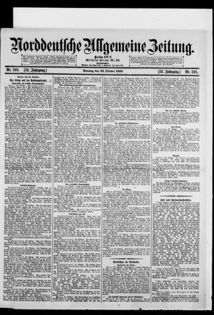 Norddeutsche allgemeine Zeitung vom 22.10.1912