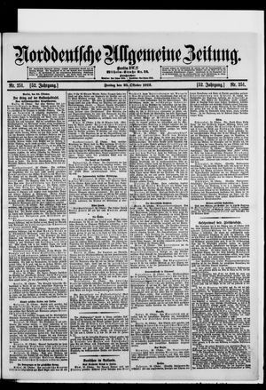 Norddeutsche allgemeine Zeitung vom 25.10.1912