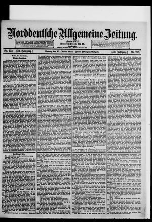 Norddeutsche allgemeine Zeitung vom 27.10.1912