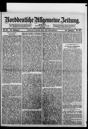 Norddeutsche allgemeine Zeitung vom 03.11.1912