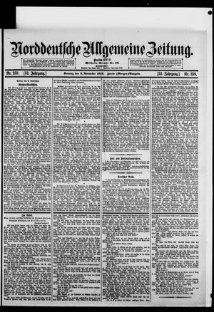 Norddeutsche allgemeine Zeitung vom 03.11.1912