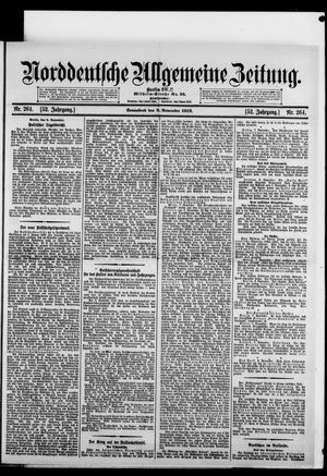 Norddeutsche allgemeine Zeitung vom 09.11.1912